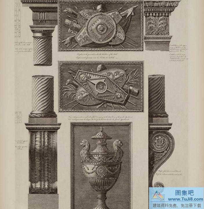 The works of architecture of Robert and James Adam,亚当兄弟的建筑书,《亚当兄弟的建筑书 The works of architecture of Robert and James Adam》