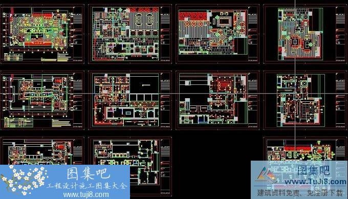 autocad图,CAD施工图,工程cad图,广州标准图集,建筑CAD图,支架,施工图,广州富力珠江新城盈盛广场M1-9项目会所施工图