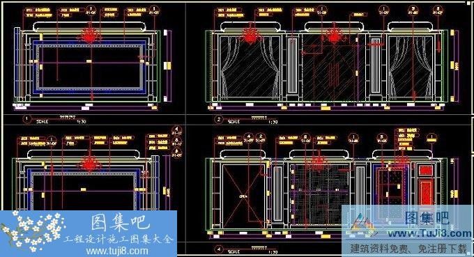 autocad图,CAD施工图,工程cad图,建筑CAD图,施工图,绿城标准图集,预制,绿城仪征玫瑰园销售展厅施工图