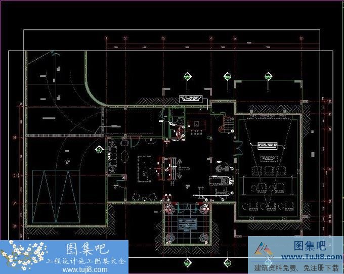 autocad图,CAD施工图,天花,工程cad图,建筑CAD图,效果图标准图集,施工图,太湖锦园别墅样板房美式设计施工图及效果图