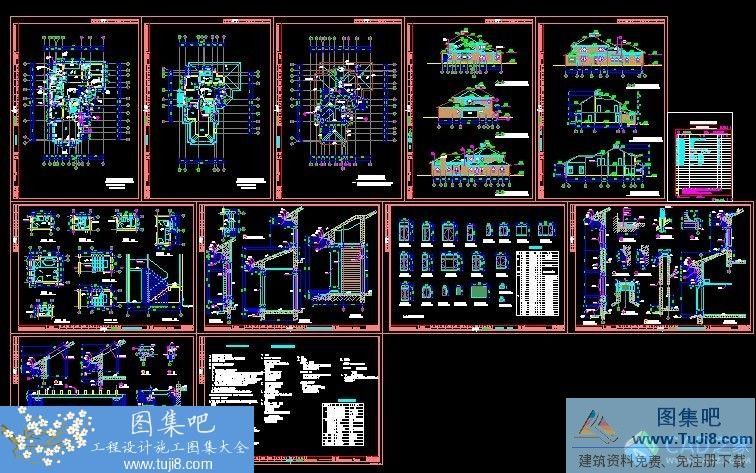 autocad图,CAD施工图,二期,工程cad图,建筑CAD图,施工图,绿城标准图集,绿城-九溪玫瑰园二期别墅施工图