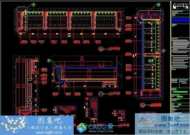 autocad图,CAD施工图,分析,工程cad图,建筑CAD图,效果图标准图集,施工图,威尼斯别墅样板房B3-4Q房型施工图+效果图