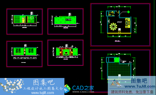 autocad图,CAD施工图,台州,工程cad图,布线,建筑CAD图,经典标准图集,酒店KTV包厢装修图纸