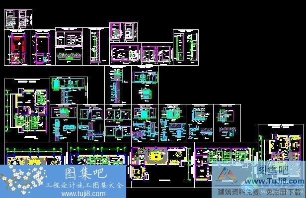 autocad图,CAD施工图,刘颖,天府标准图集,工程cad图,建筑CAD图,施工图,鲤鱼洲宾馆高级套房建筑施工图