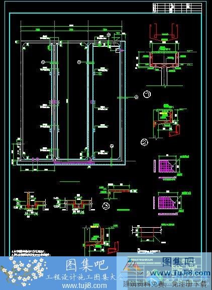 autocad图,CAD施工图,卫生,好氧池标准图集,工程cad图,建筑CAD图,施工图,某污水好氧池施工图