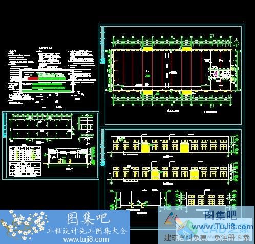 autocad图,CAD施工图,工程cad图,建筑,建筑CAD图,施工图,钢结构厂房标准图集,某钢结构厂房建筑施工图