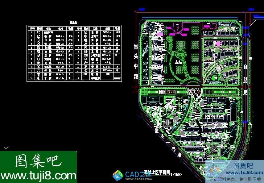 autocad图,CAD施工图,北京标准图集,台州,工程cad图,建筑CAD图,施工图,北京翠城B区全套景观设计施工图CAD图纸